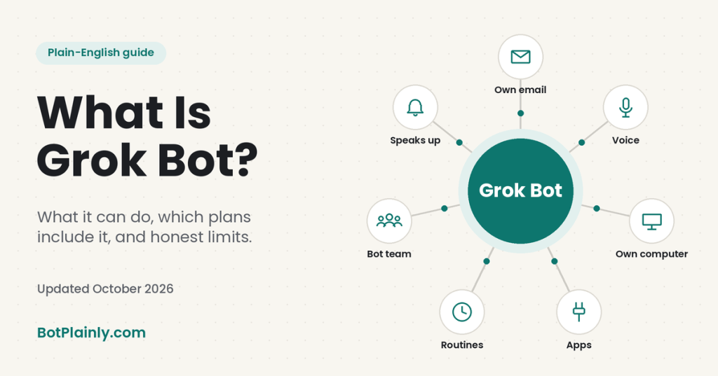 What Is Grok Bot? A Plain-English Guide&nbsp;(2026)